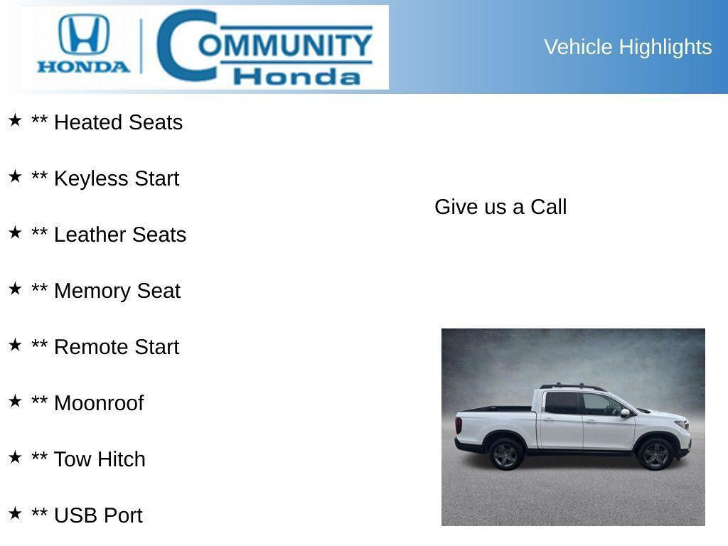 used 2023 Honda Ridgeline car, priced at $33,682