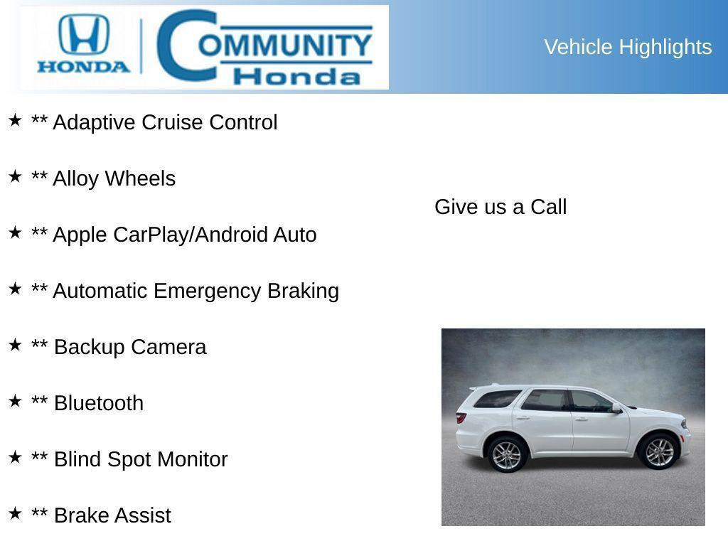 used 2022 Dodge Durango car, priced at $28,463
