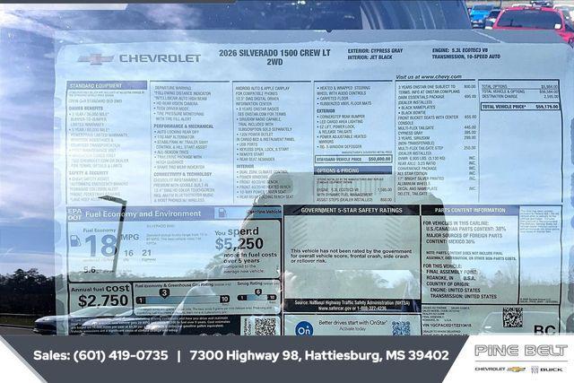 new 2026 Chevrolet Silverado 1500 car, priced at $50,720
