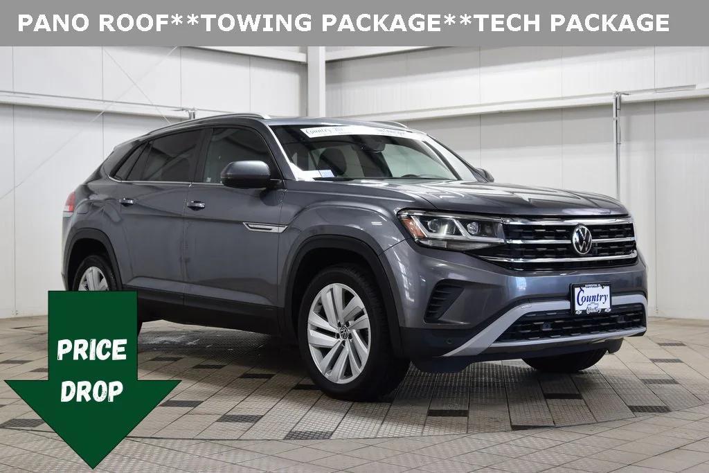 used 2021 Volkswagen Atlas Cross Sport car, priced at $20,200