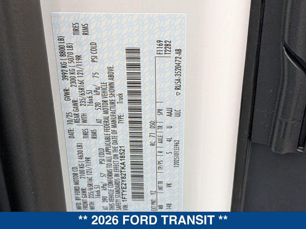 new 2026 Ford Transit-150 car, priced at $56,155