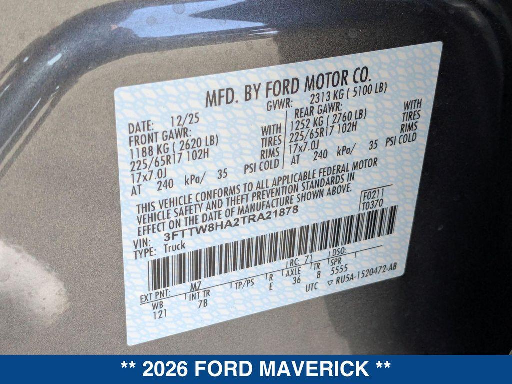 new 2026 Ford Maverick car, priced at $34,200