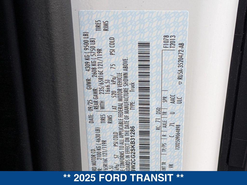 new 2025 Ford Transit-350 car, priced at $63,720