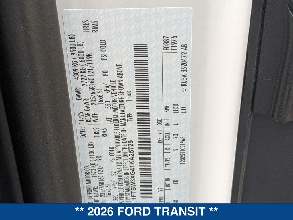 new 2026 Ford Transit-350 car, priced at $60,570