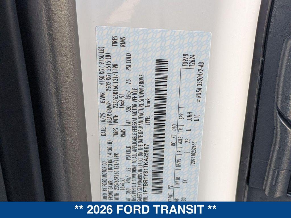 new 2026 Ford Transit-250 car, priced at $51,685