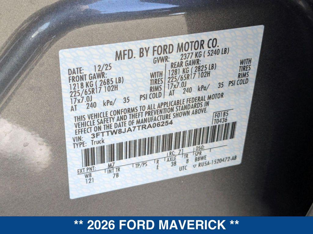 new 2026 Ford Maverick car, priced at $36,410