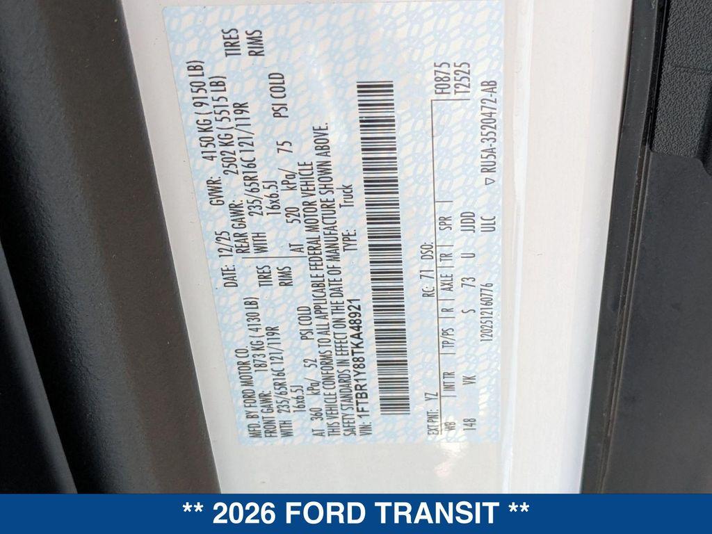 new 2026 Ford Transit-250 car, priced at $52,970