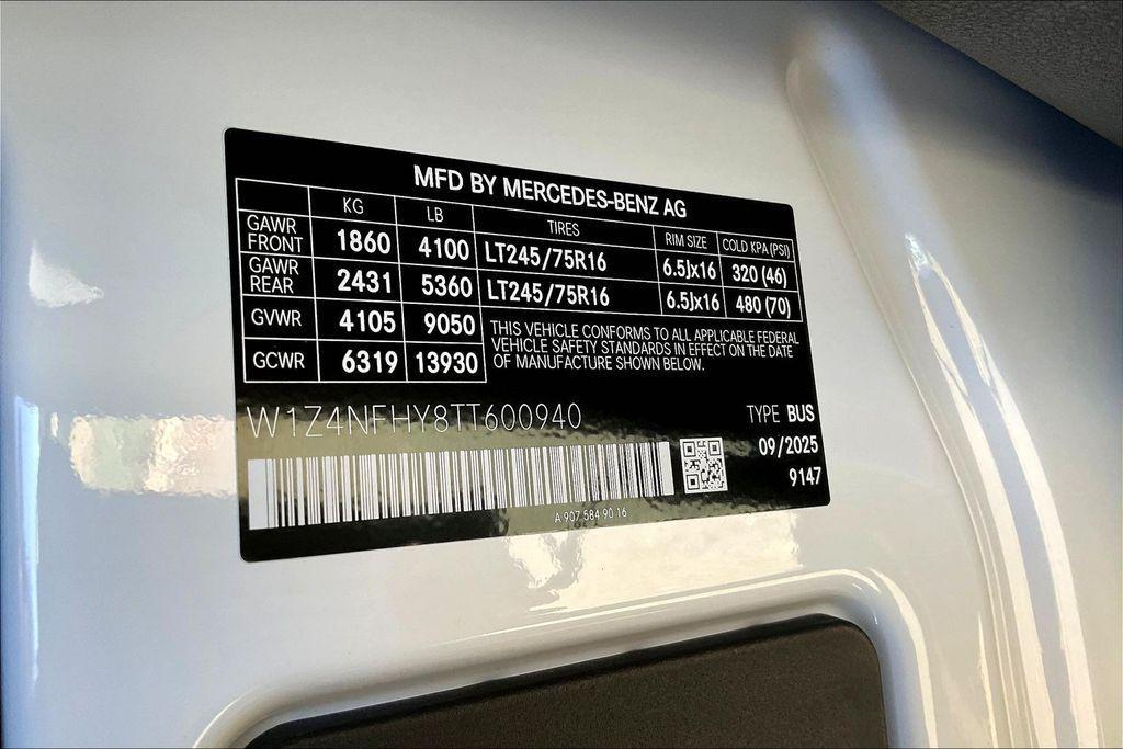 new 2026 Mercedes-Benz Sprinter 2500 car, priced at $69,107