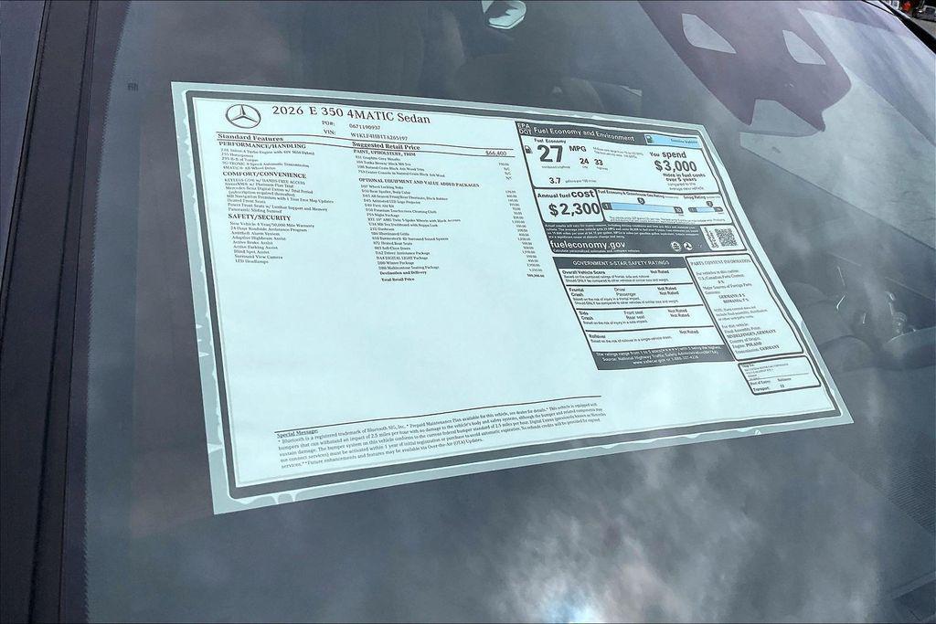 new 2026 Mercedes-Benz E-Class car, priced at $80,300