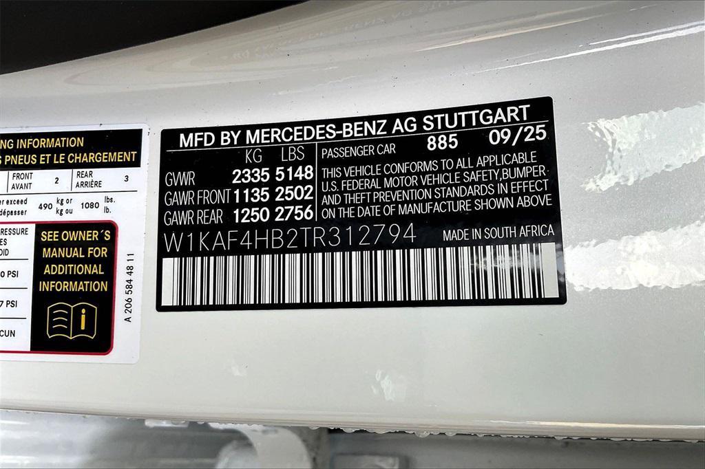 new 2026 Mercedes-Benz C-Class car, priced at $62,080