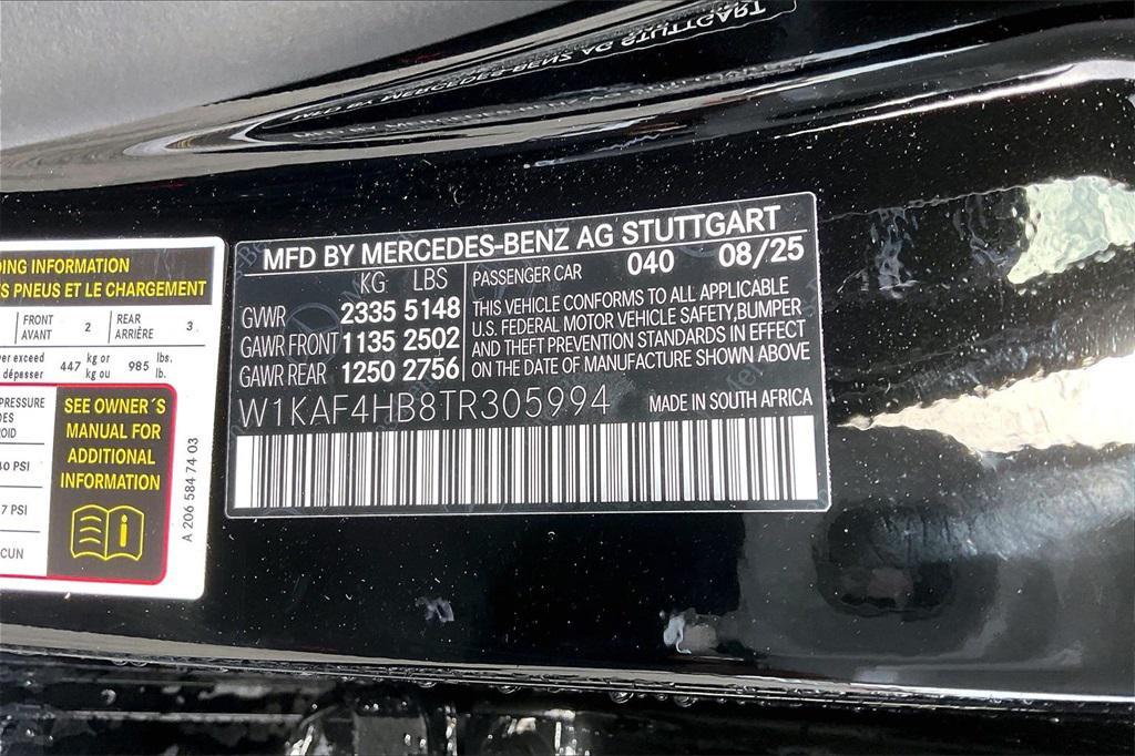 new 2026 Mercedes-Benz C-Class car, priced at $61,045