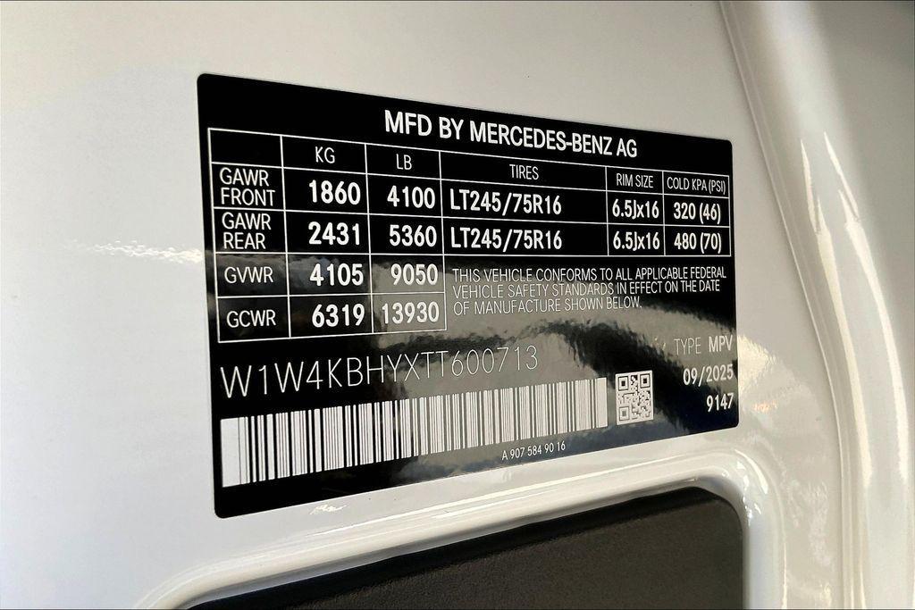 new 2026 Mercedes-Benz Sprinter 2500 car, priced at $60,353
