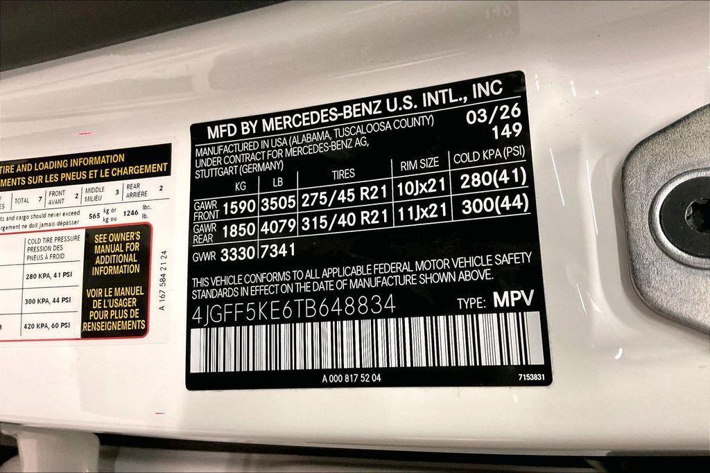 new 2026 Mercedes-Benz GLS 450 car, priced at $94,030