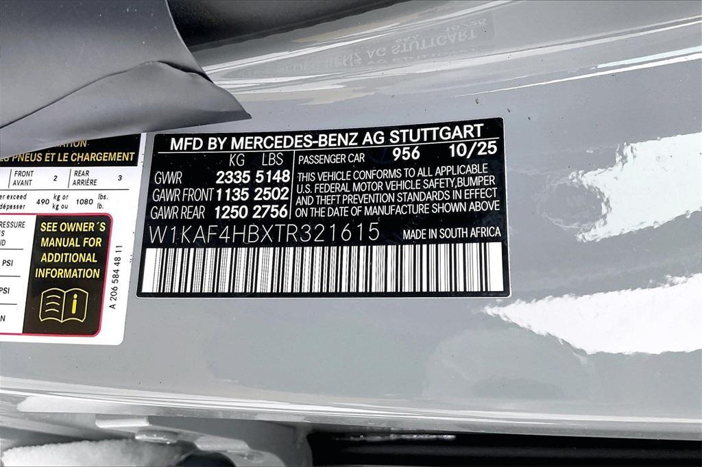 new 2026 Mercedes-Benz C-Class car, priced at $60,195