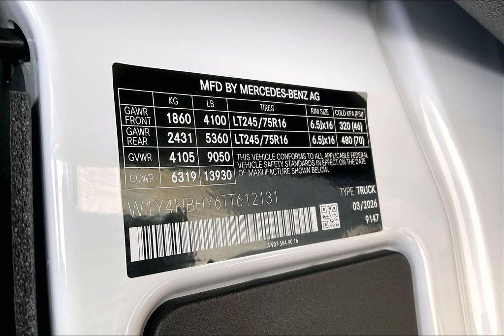 new 2026 Mercedes-Benz Sprinter 2500 car, priced at $61,494