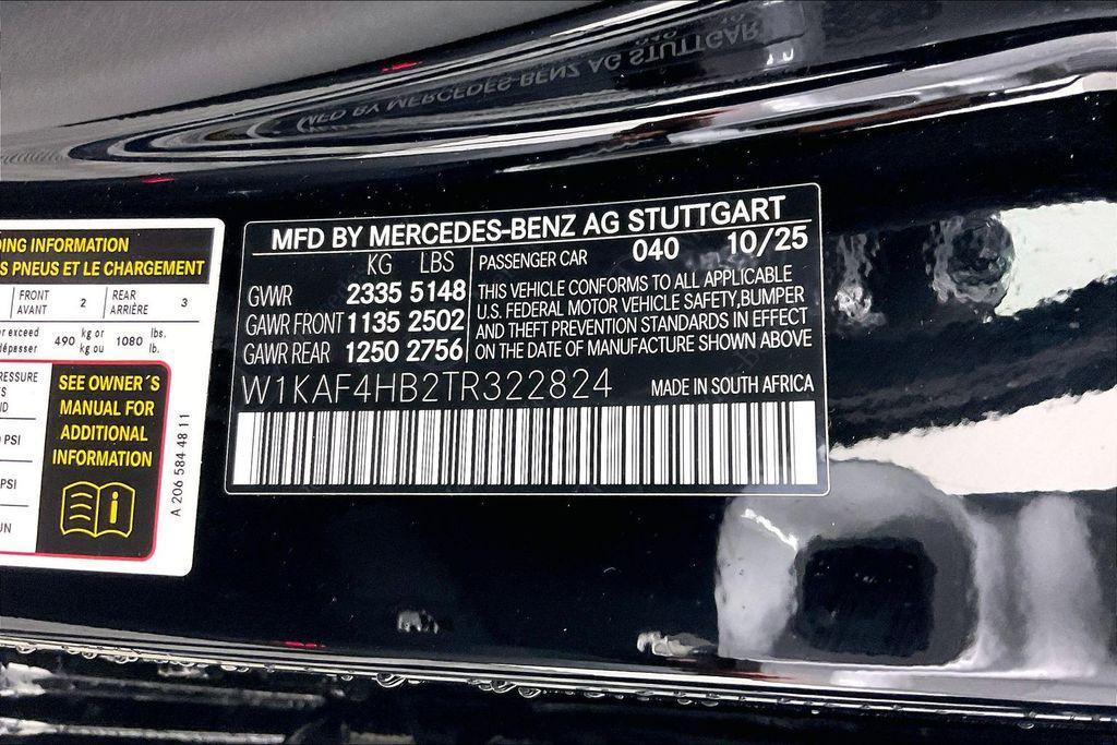 new 2026 Mercedes-Benz C-Class car, priced at $56,970