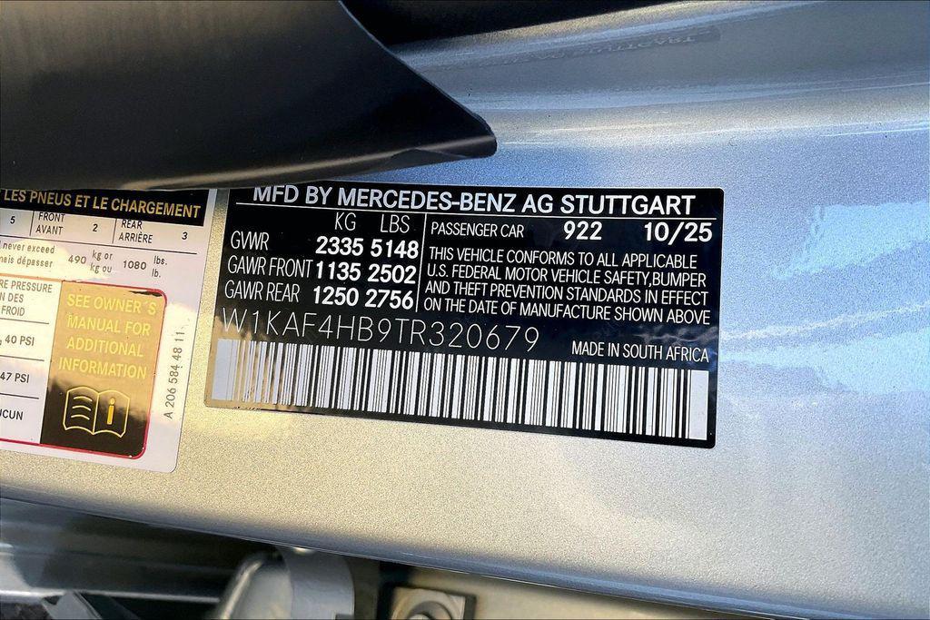 new 2026 Mercedes-Benz C-Class car, priced at $59,470