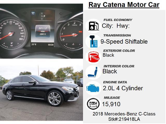 used 2018 Mercedes-Benz C-Class car