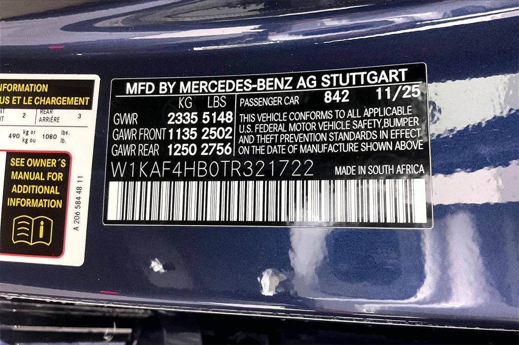 new 2026 Mercedes-Benz C-Class car, priced at $61,220