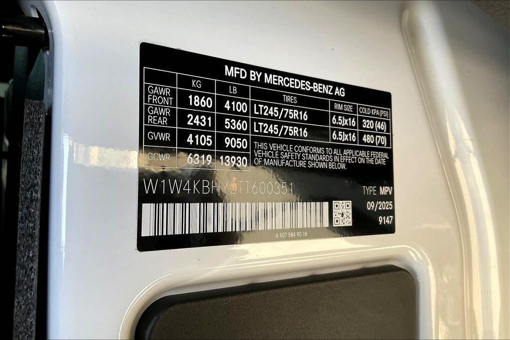 new 2026 Mercedes-Benz Sprinter 2500 car, priced at $60,353