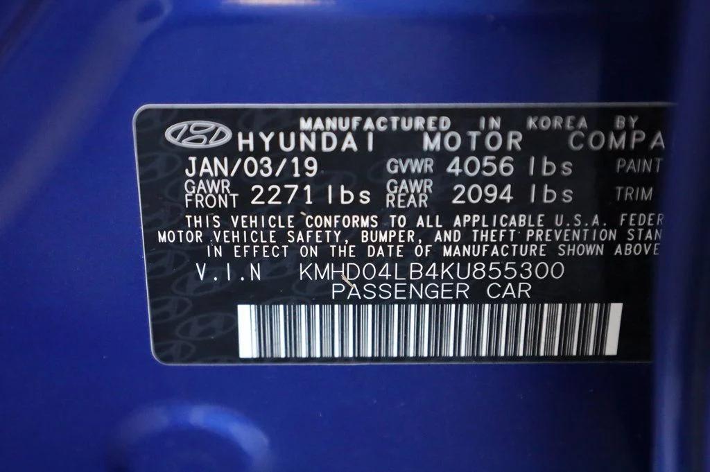 used 2019 Hyundai Elantra car, priced at $11,847