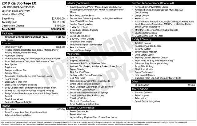 used 2018 Kia Sportage car, priced at $15,991