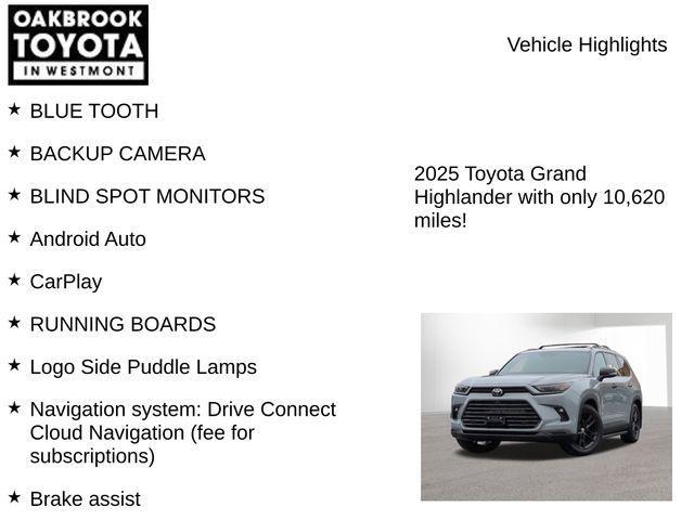 used 2025 Toyota Grand Highlander car, priced at $55,999