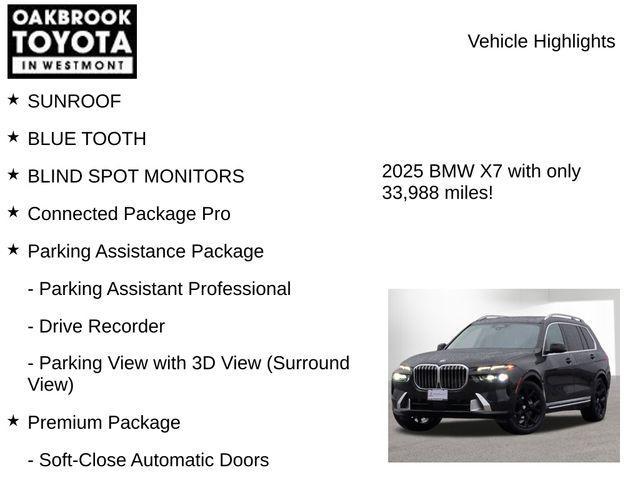 used 2025 BMW X7 car, priced at $61,800
