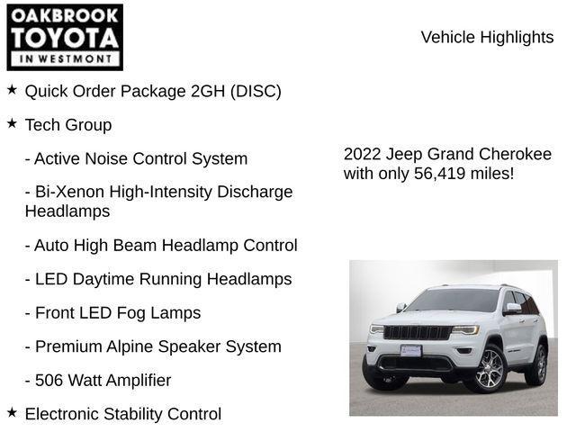 used 2022 Jeep Grand Cherokee car, priced at $25,999