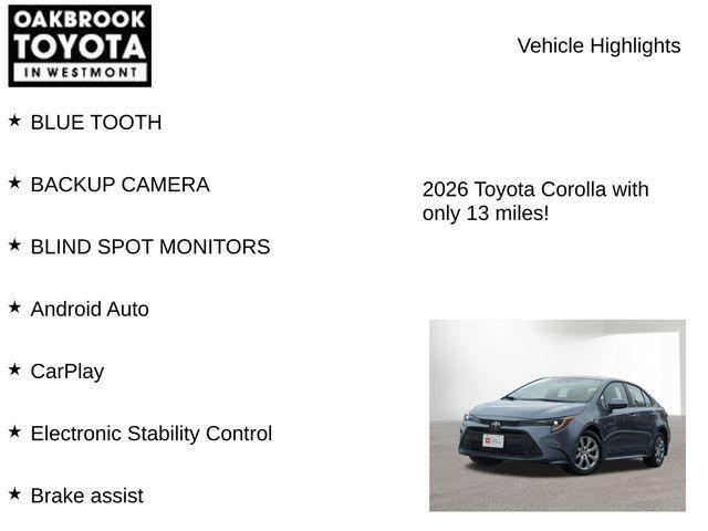used 2026 Toyota Corolla car, priced at $22,900