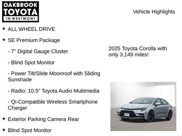 used 2025 Toyota Corolla Hybrid car, priced at $27,500