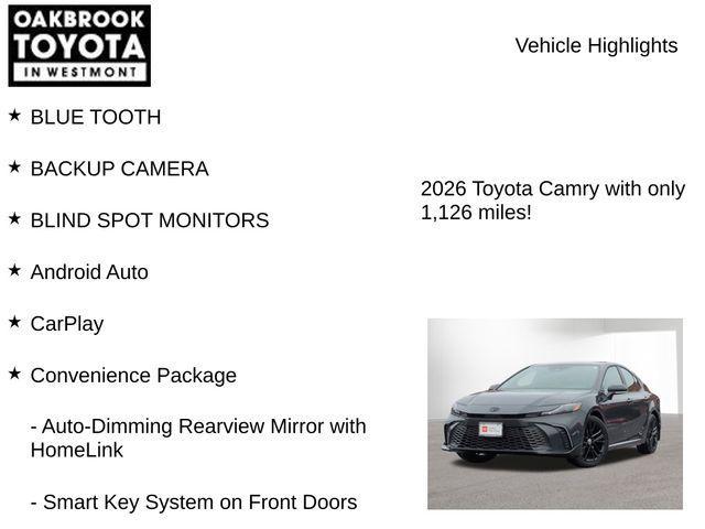 used 2026 Toyota Camry car, priced at $32,200
