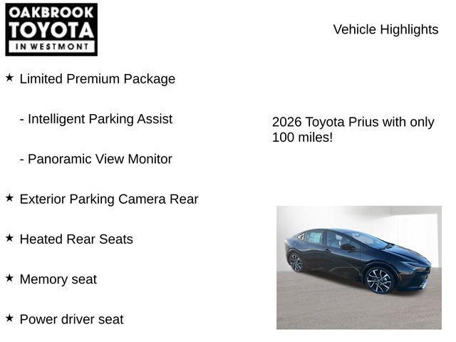 new 2026 Toyota Prius Plug-In Hybrid car, priced at $43,834