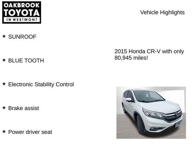 used 2015 Honda CR-V car, priced at $15,786