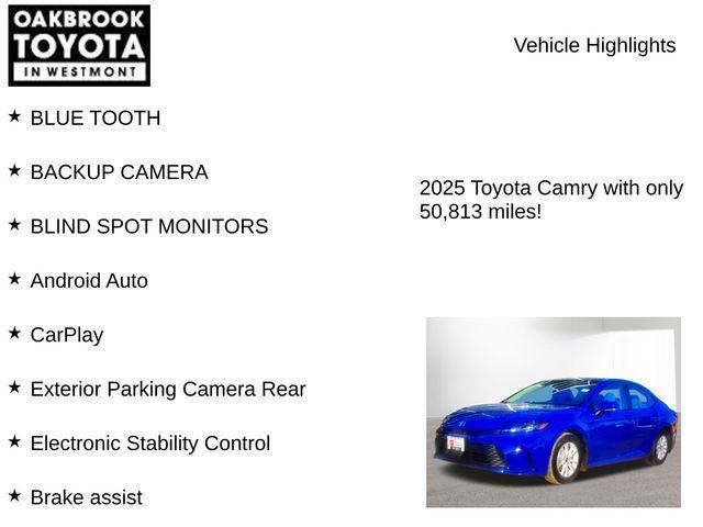 used 2025 Toyota Camry car, priced at $24,999