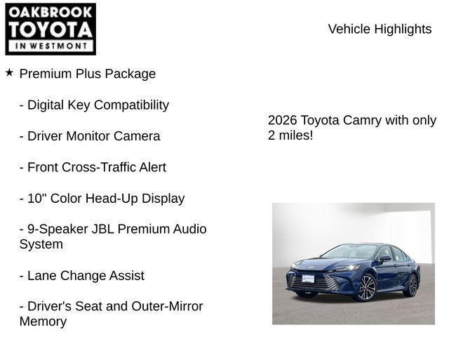 new 2026 Toyota Camry car, priced at $39,806