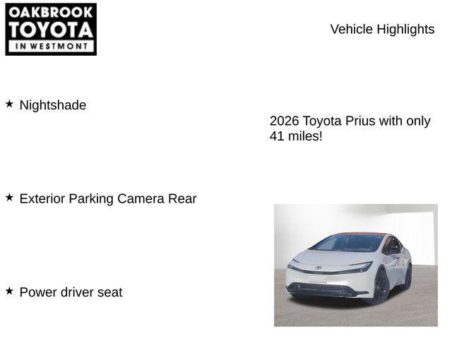 new 2026 Toyota Prius Plug-In Hybrid car, priced at $41,217