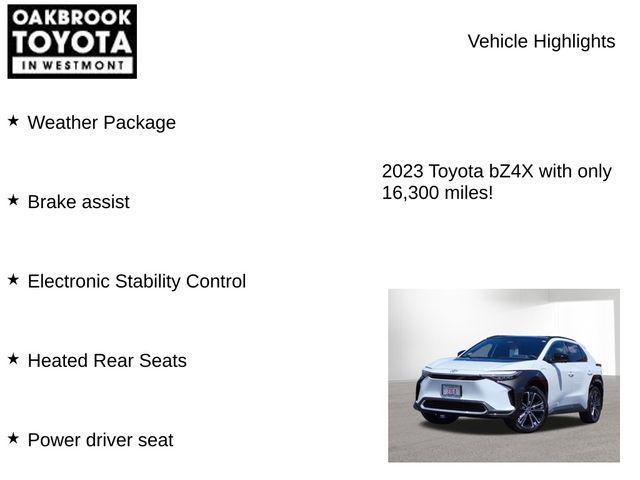used 2023 Toyota bZ4X car, priced at $27,800