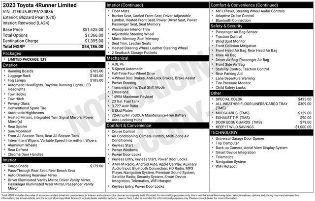 used 2023 Toyota 4Runner car, priced at $46,928