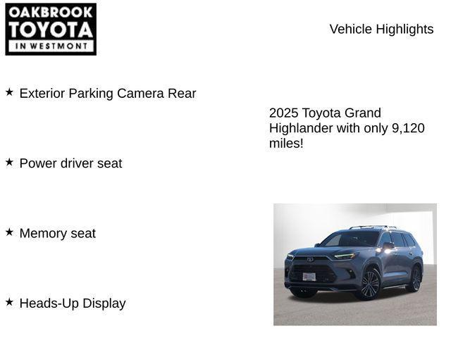 used 2025 Toyota Grand Highlander Hybrid car, priced at $59,900