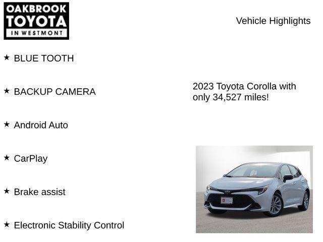 used 2023 Toyota Corolla car, priced at $21,800