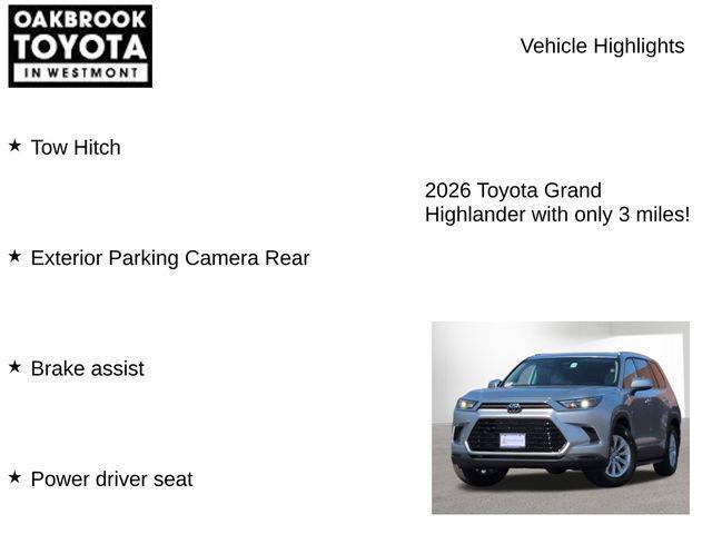 new 2026 Toyota Grand Highlander car, priced at $51,116