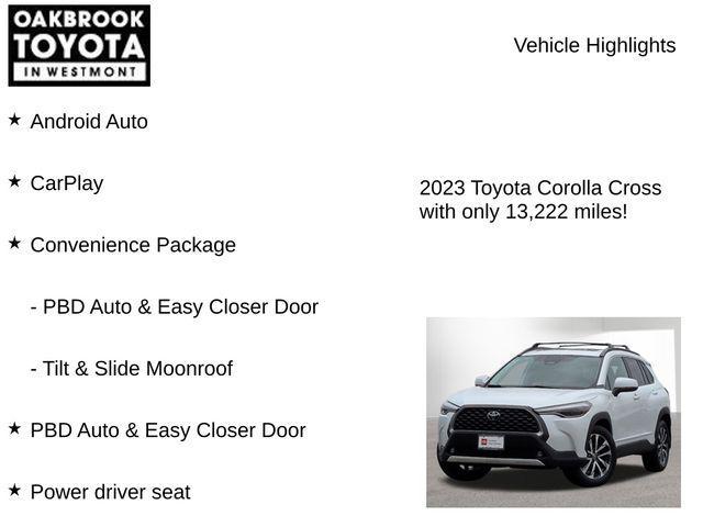 used 2023 Toyota Corolla Cross car, priced at $30,977