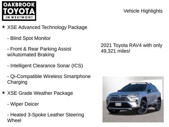 used 2021 Toyota RAV4 Hybrid car, priced at $31,500