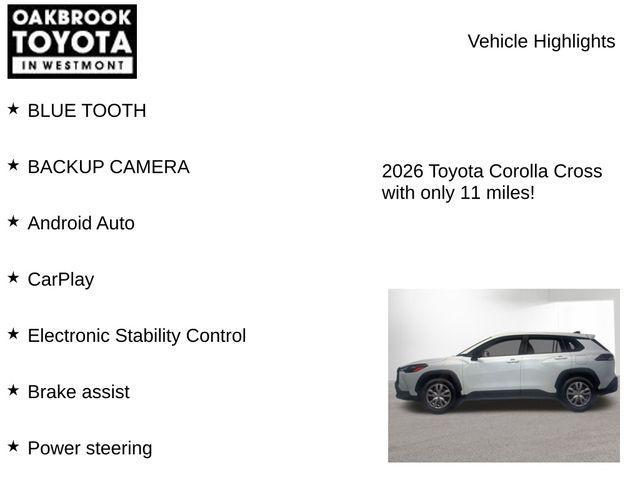used 2026 Toyota Corolla Cross car, priced at $26,800