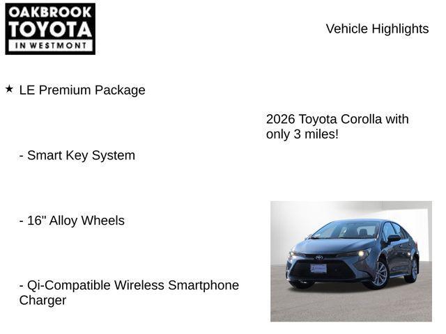 new 2026 Toyota Corolla car, priced at $24,571