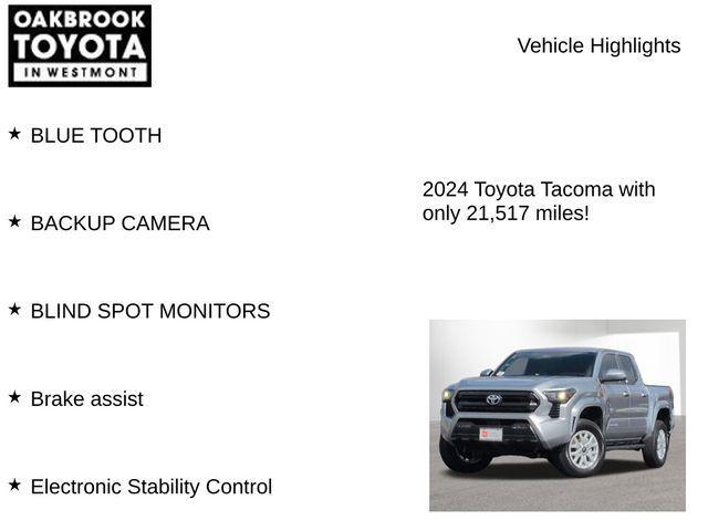 used 2024 Toyota Tacoma car, priced at $35,999