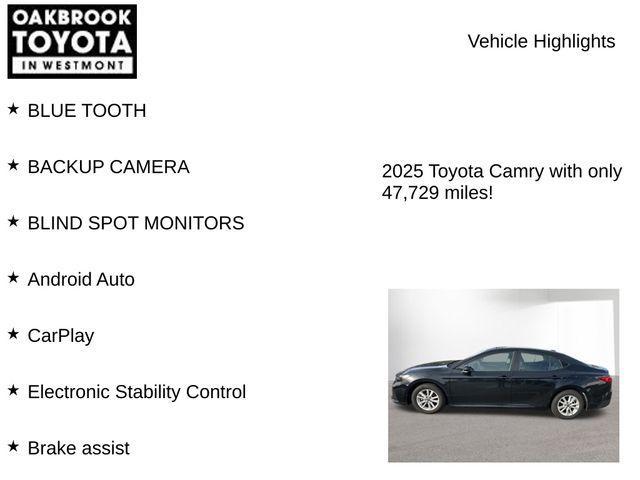 used 2025 Toyota Camry car, priced at $24,900