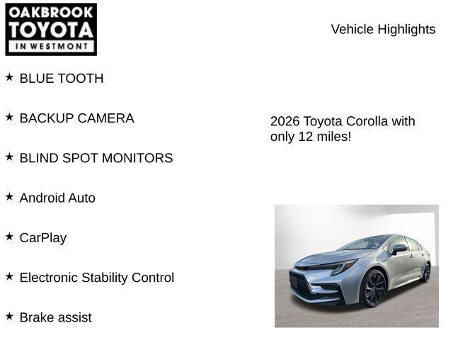 used 2026 Toyota Corolla car, priced at $25,999