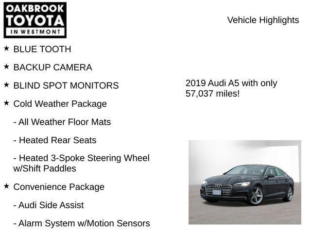 used 2019 Audi A5 car, priced at $21,570